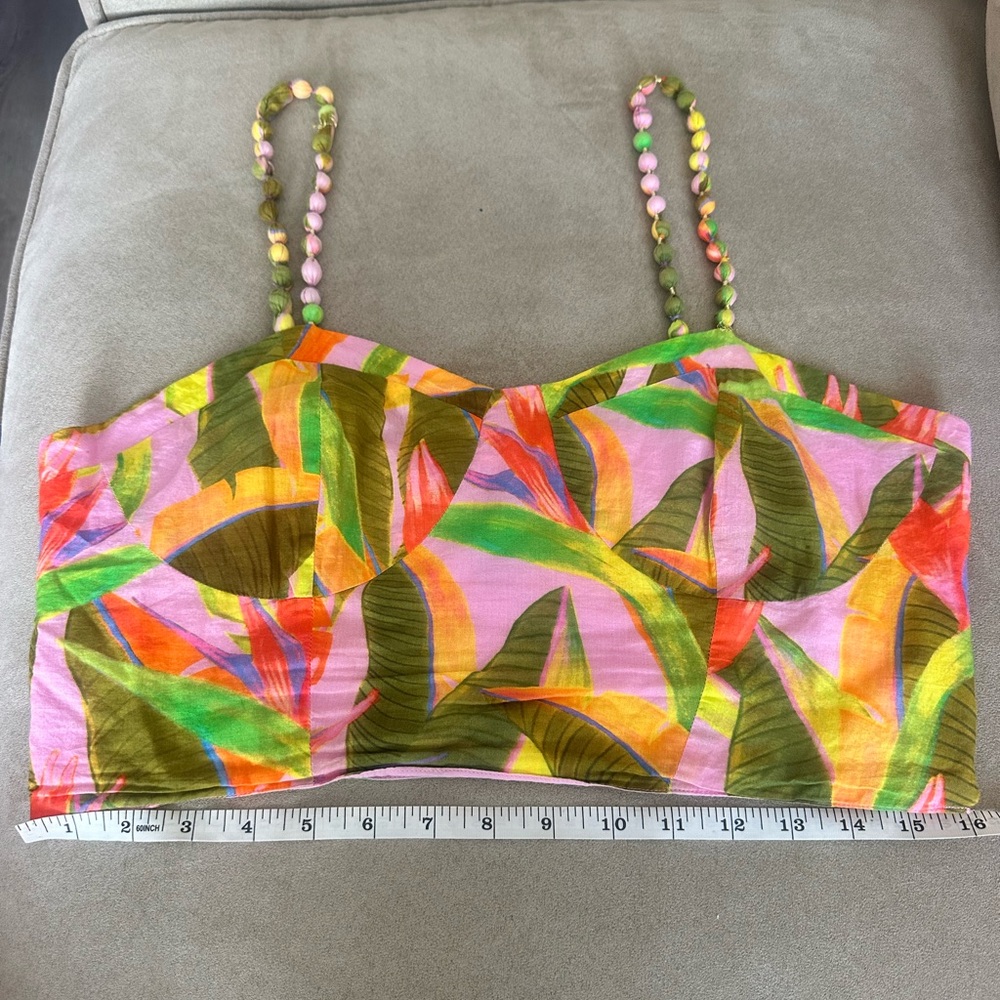 FARM Rio Structured Tropical Crop Top - Picture 7 of 10